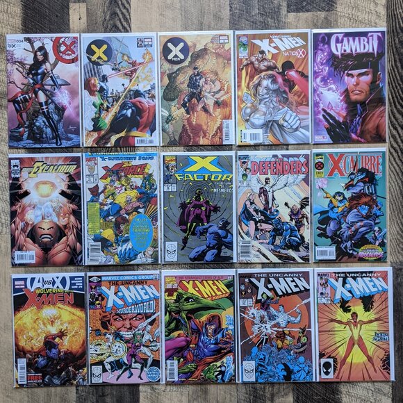 X-Men Comic Book Lot Cyclops Beast Gambit Nightcrawler